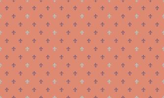 A pattern with small crosses on an orange background vector
