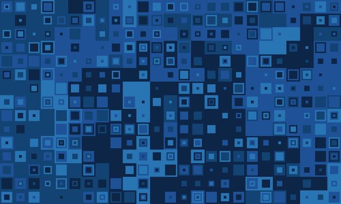 Abstract blue square pattern. A vibrant, dynamic design ideal for tech, data, or corporate backgrounds, websites, presentations, and more.