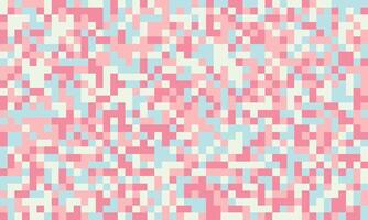 Abstract pixel art background. Soft pastel pink, blue, and cream squares create a calming, dreamy texture. Ideal for websites, presentations, branding, and social media. vector