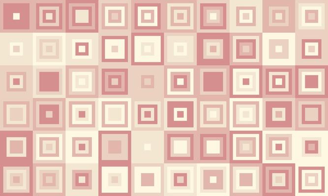 Abstract geometric background featuring a repeating pattern of nested squares in muted pink and beige tones. Perfect for website banners, presentations, or as a subtle texture.