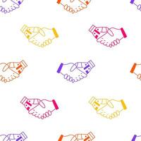 Handshake between Human and Robot Hand Seamless Pattern vector