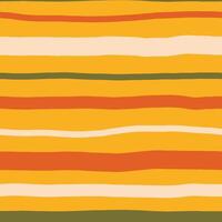 Warm Stripes Hand drawn Seamless Pattern vector