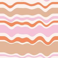 Retro Distorted Stripes Seamless Pattern vector