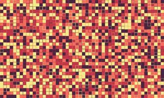 Abstract mosaic pattern. Warmtoned, pixelated texture with red, orange, and beige squares. Ideal for backgrounds, website design, or textile prints. vector