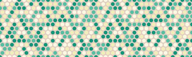 A green and white pattern with circles vector