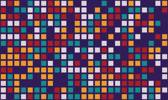 Abstract geometric mosaic pattern. Vibrant, colorful squares create a dynamic texture perfect for website backgrounds, presentations, or textile designs.