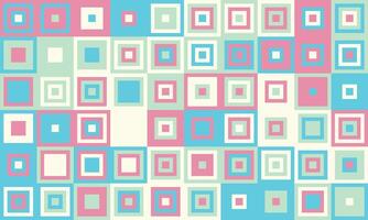 Vibrant pastel square pattern. Perfect for backgrounds, website design, or playful branding. A cheerful, geometric design with a retro feel, conveying order and creativity. vector