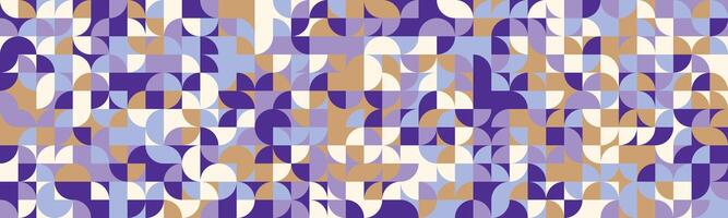 A purple and blue abstract pattern with white and brown shapes vector