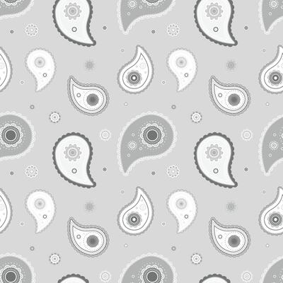 Damask foliage at lovely trendy. Curl romantic curve droplet. Indian draw of tiled sketching.