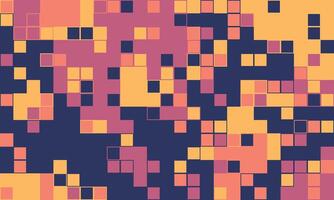 Abstract pixel art background. Warmtoned geometric mosaic pattern ideal for website banners, tech presentations, or modern design projects. vector