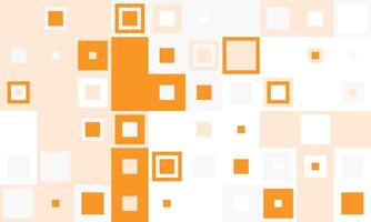 Abstract geometric background featuring vibrant orange and soft peach squares of varying sizes, creating a dynamic and modern design. vector