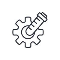 experimental icon line style vector