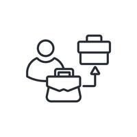 side hustle line icons vector