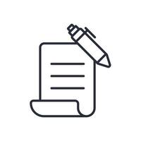 quotation line icons style vector
