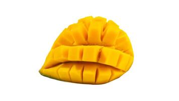 Ripe mango slices for eating or juicing. photo