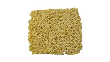 Instant noodles isolated on white background photo
