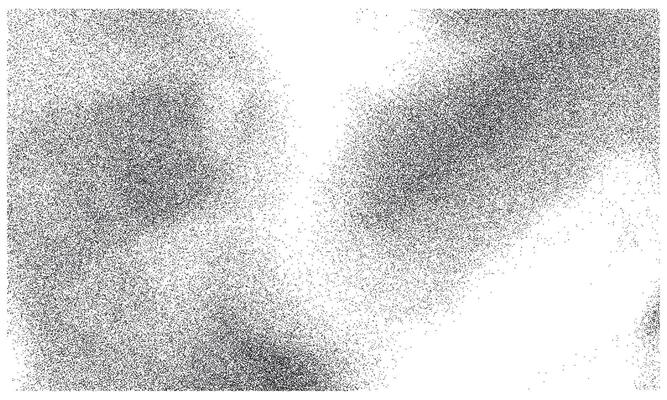 Freeform gradient with retro photocopy style stiplism effects