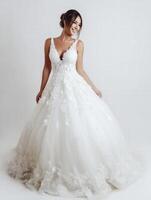 Exquisitely Designed Wedding Gown photo