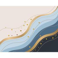 An Elegant Abstract Design Of Flowing Multicolored Lines Background vector