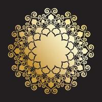 Symmetrical Mandala with Clean Lines vector
