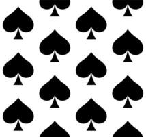 Spades playing card suit symbol - seamless repeatable pattern texture vector