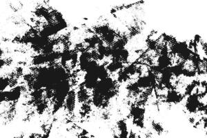 Grunge black overlay texture. Black and white halftone distressed rough textured background vector