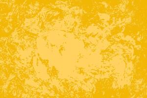 Yellow grunge abstract distressed background with copy space. Summer rough backdrop texture vector