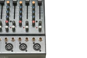 Mixing console for controlling volume,frequencies of musical instruments photo