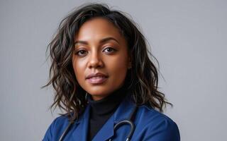 portrait of a diverse healthcare professional photo