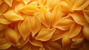 Bright yellow flower petals scattered on a surface captured in natural light during the daytime photo