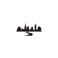 Pathway to City logo or icon design vector