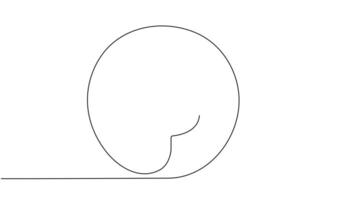 Self drawing animation of continuous single line hand holding bitcoin. Animated cryptocurrency, finance and business concept drawn in one line art video