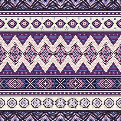 Tribal striped seamless pattern. Aztec geometric background. Can be used in textile design, web design for making of clothes, accessories, decorative paper, wrappings