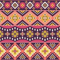 Tribal striped colorful seamless pattern, aztec geometric background. Can be used in textile design, web design for making of clothes, accessories, decorative paper, wrapping, envelope, backpacks vector