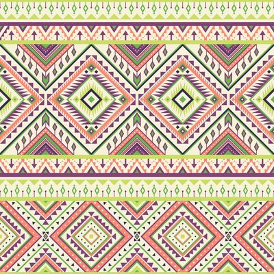 Tribal striped seamless pattern. Aztec geometric background. Can be used in textile design, web design for making envelope, backpacks, etc.
