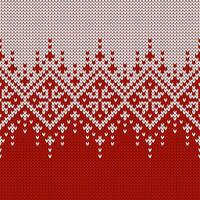 Scandinavians knitted seamless pattern. Norwegian native style sweater, ornament with snowflakes. Fair Isle design. Wool texture. Winter holiday background, illustrations vector