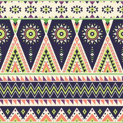Tribal striped seamless pattern. Aztec geometrics bg. Can be used in textile design, web design for making of clothes, accessories, decorative paper, wrapping, backpacks, etc.