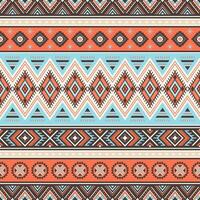 Tribal striped seamless pattern. Aztec geometric background. Can be used in textile design, web design for making wrapping, envelope, etc. vector
