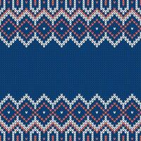 Knitwear texture. Template with empty place for text. Traditional seasonal seamless background for holiday design. Winter knitted wool sweater patterns, christmas illustration. vector