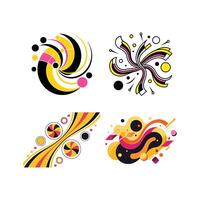 Abstract Colorful Geometric Shapes for Design Inspiration. vector