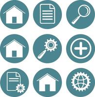 Set of Icons for Web and App Design vector