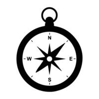 Compass rose and map tool for travel and adventure icons vector