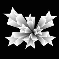 Abstract background with 3d stars vector