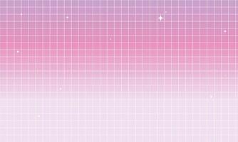 Cute Pink Gradient Checkered Background with sparkles vector