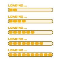 Cute Loading Bar vector