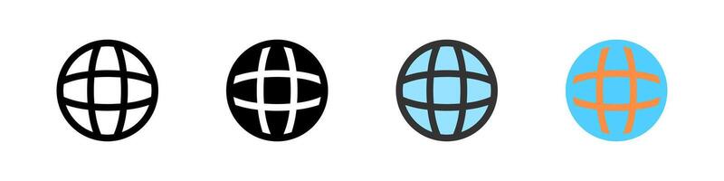 Icon set for website. Ideal for browsers, apps, or online interfaces. vector