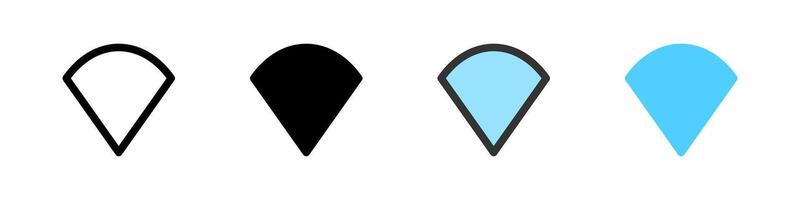 Icon set for WiFi. Perfect for network apps or connectivity interfaces. vector