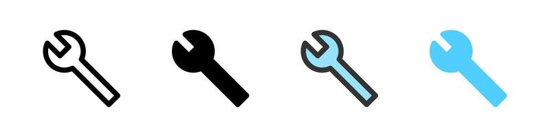 Icon set for settings. Great for apps, control panels, or customization UI. vector