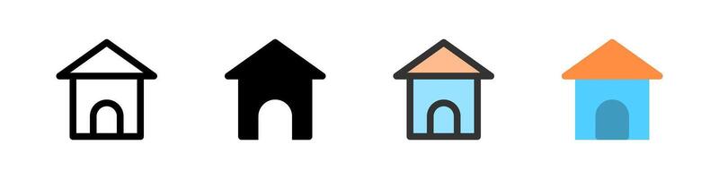 Icon set for home. Great for navigation apps or dashboard interfaces. vector
