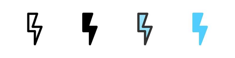 Icon set for power. Perfect for devices, apps, or control interfaces. vector